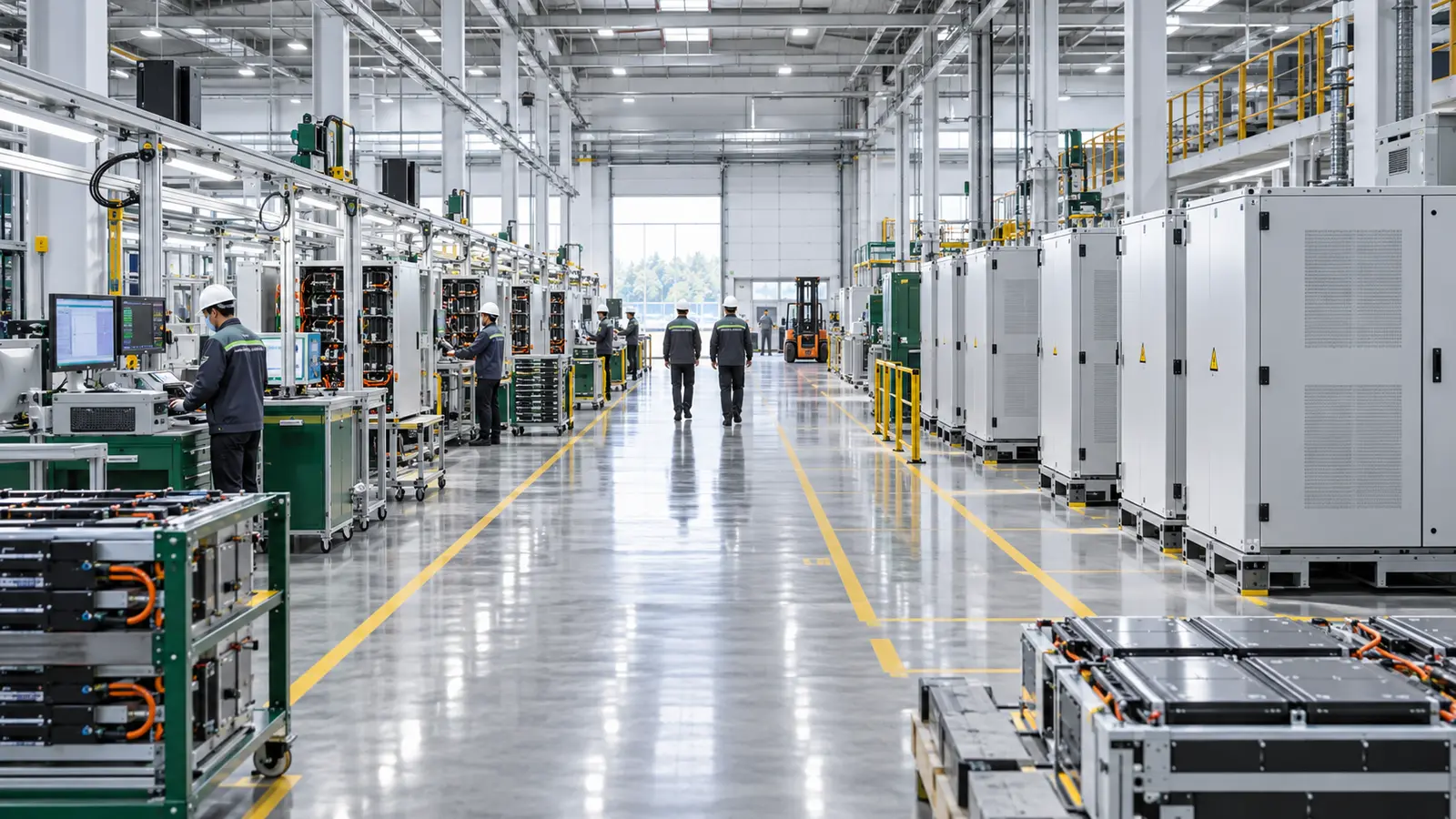 Modern energy storage manufacturing line